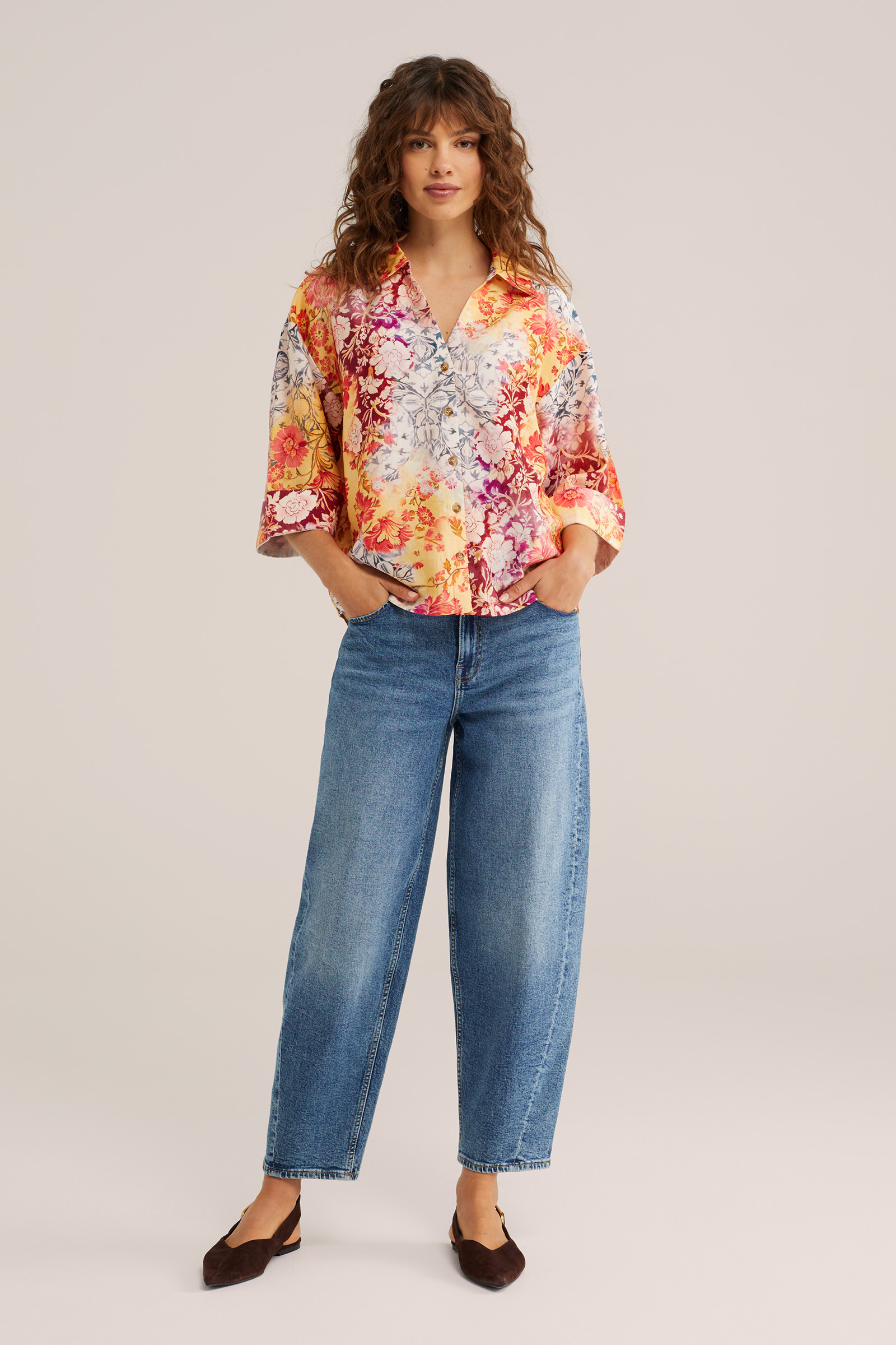 Dames blouse met print