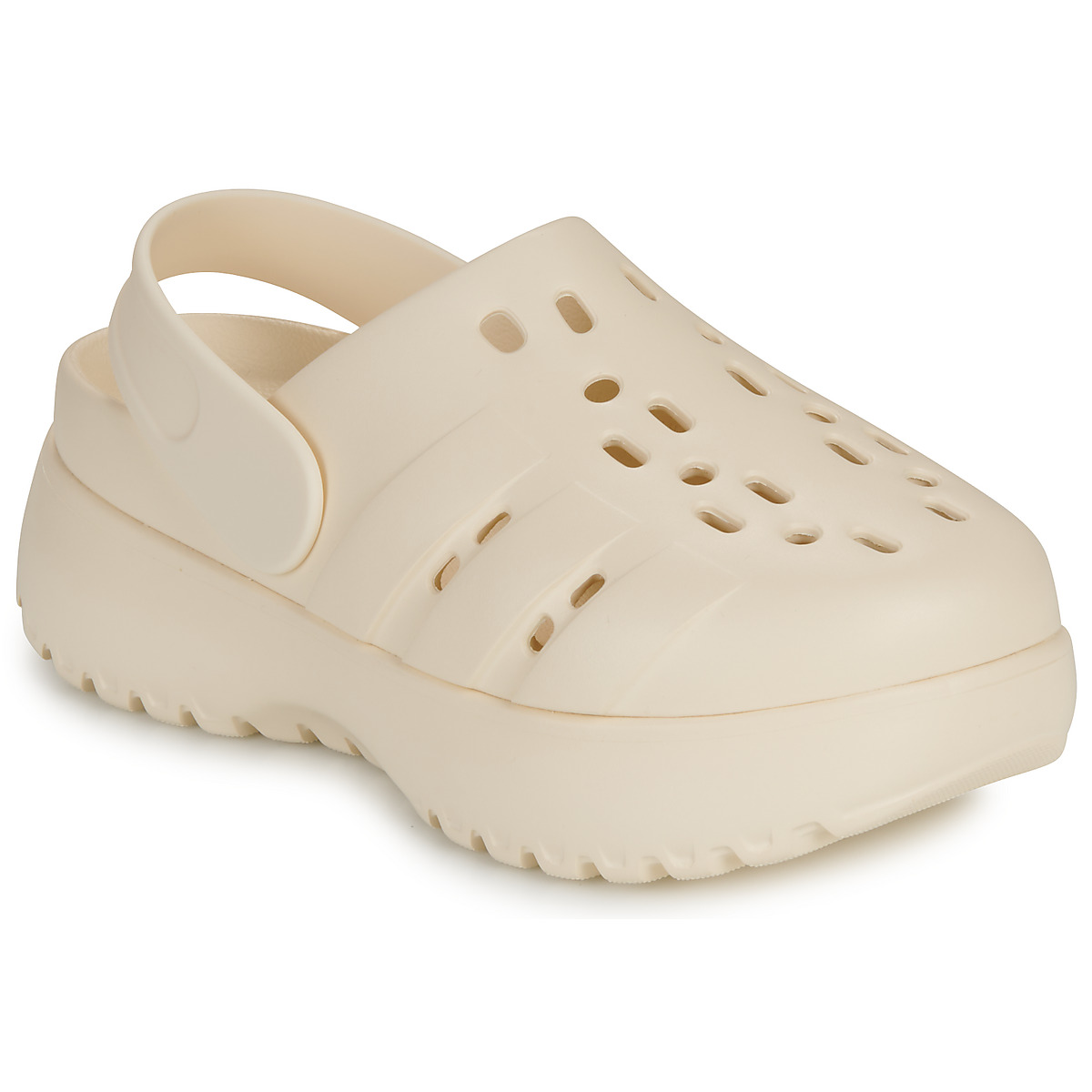 adidas - ADILETTE CLOG PLATFORM - Beige