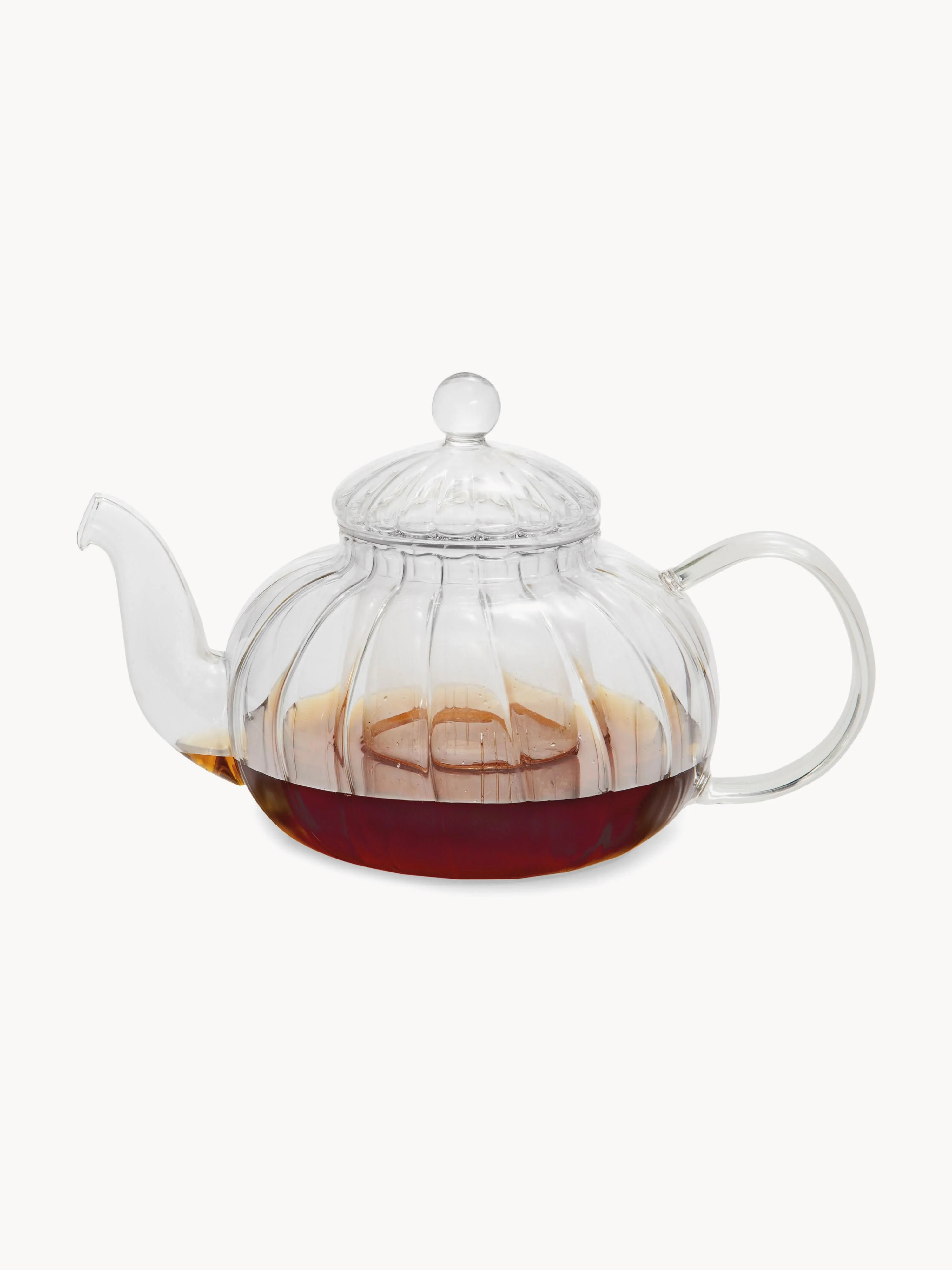 Glas-Teekanne Vintage mit Teesieb, 1 L