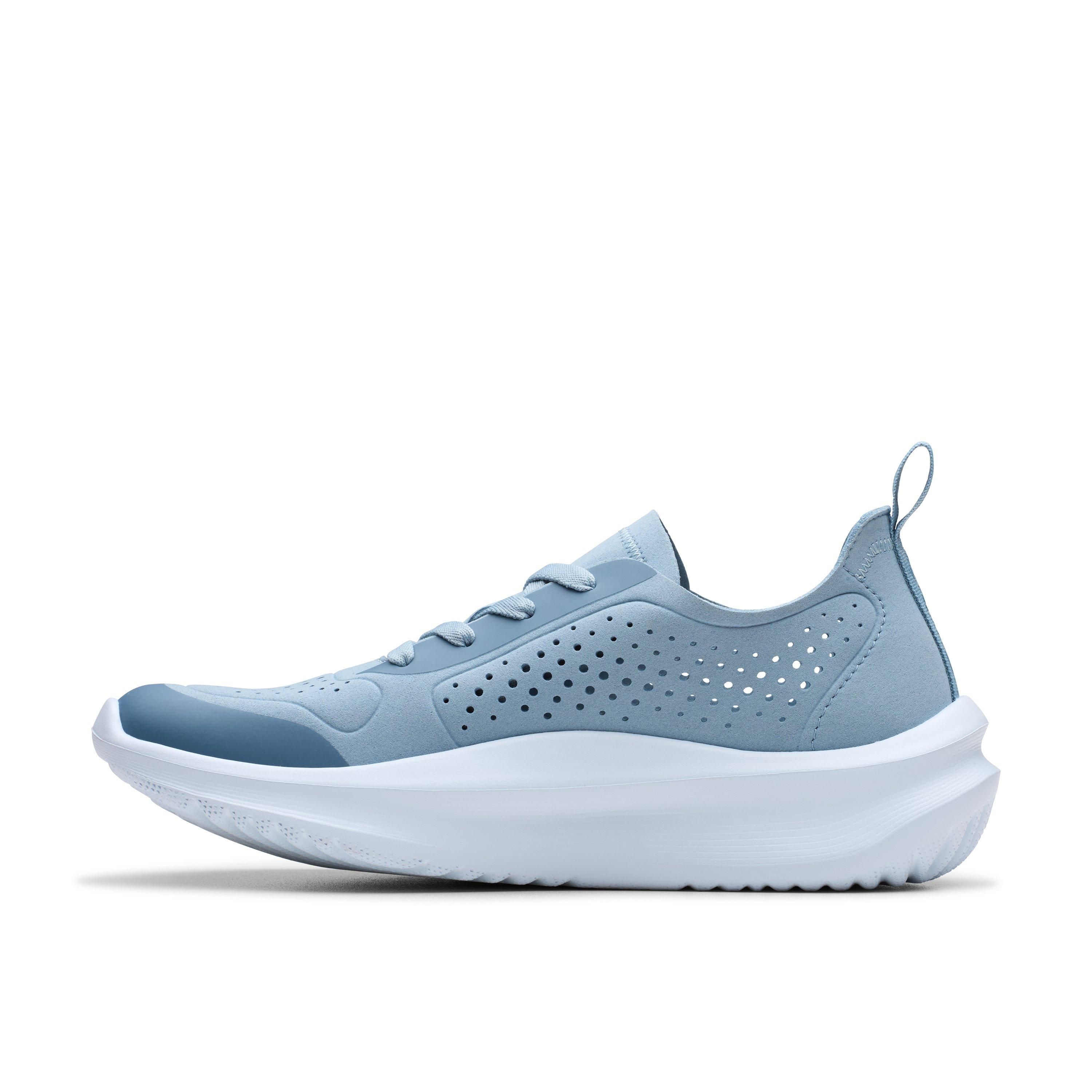 Clarks Solevana Tie Light Blue Trainers