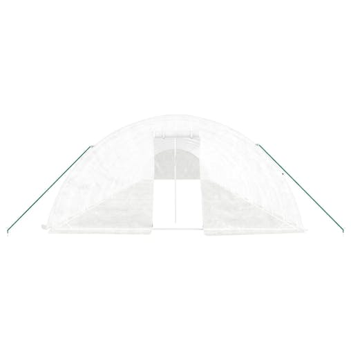 NNEVL Greenhouse with Steel Frame White 100 m&sup2; 20x5x2.3 m