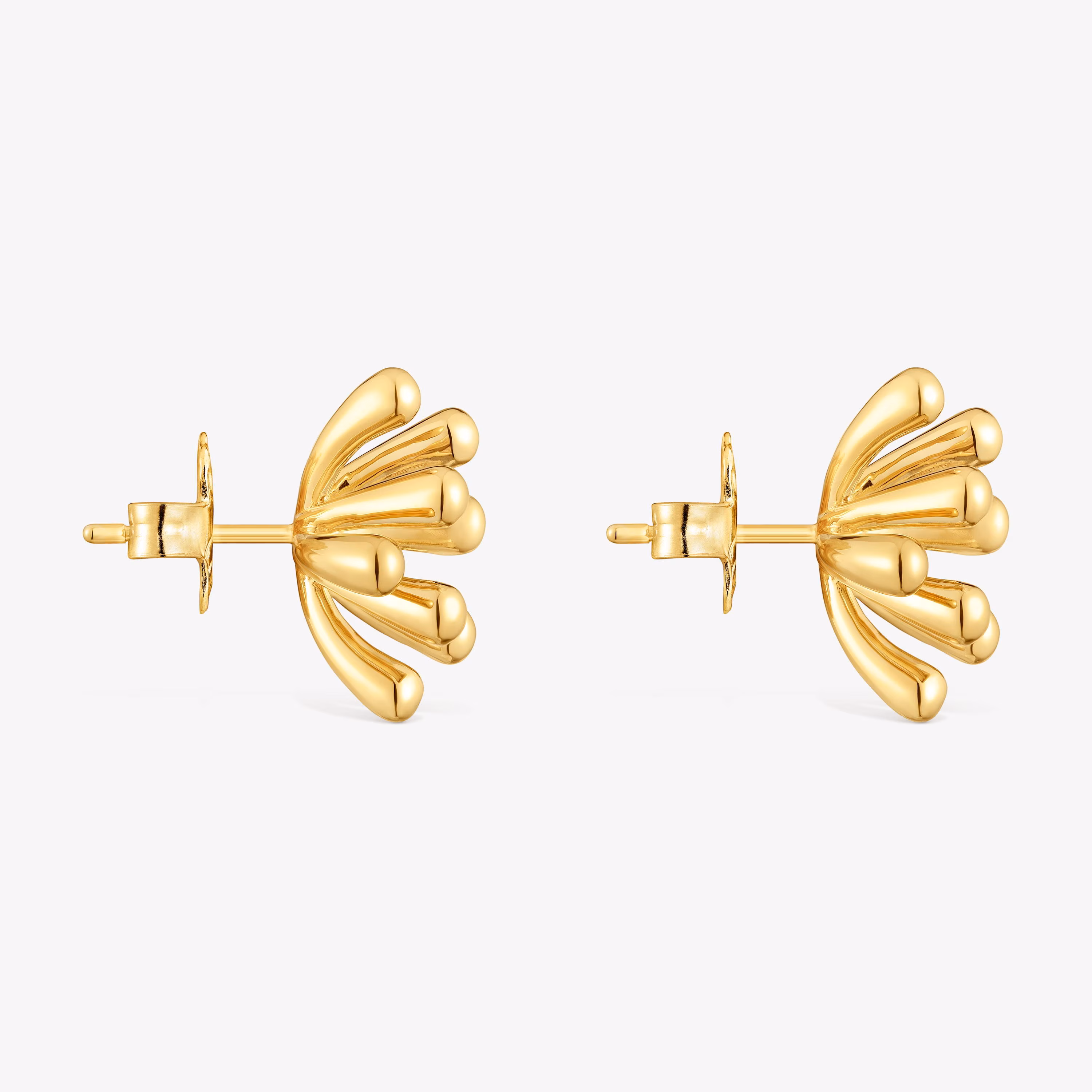 Pendientes con baño de oro 18 kt sobre plata 17 mm TOUS Garden