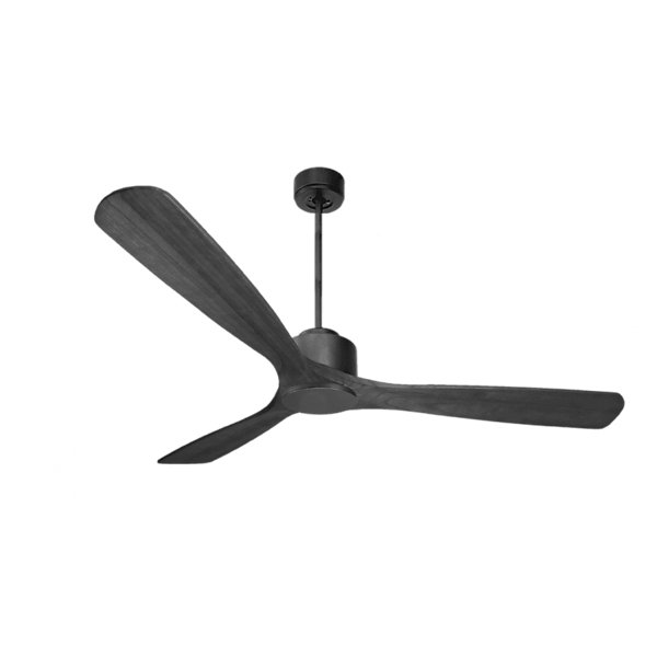 Modulo de KlassFan - Super destratificateur et ventilateur DC 166 cm Gris basalte pales bois noir sans Lumière30 à 60 m²