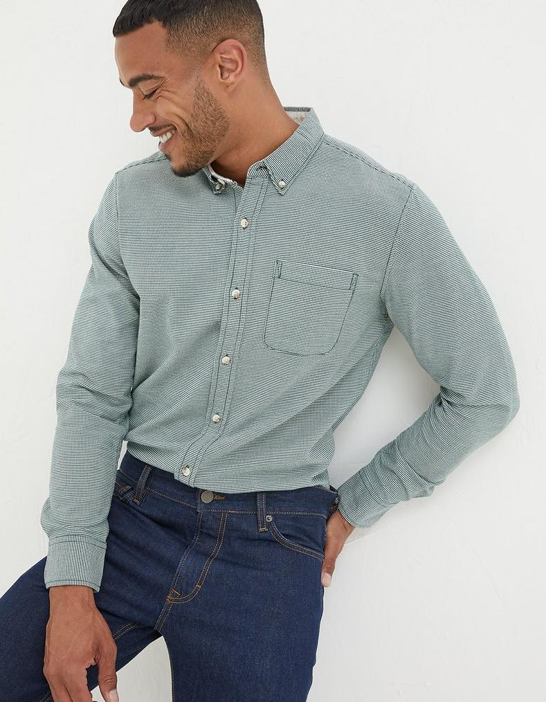 Slim Hove Micro Check Shirt