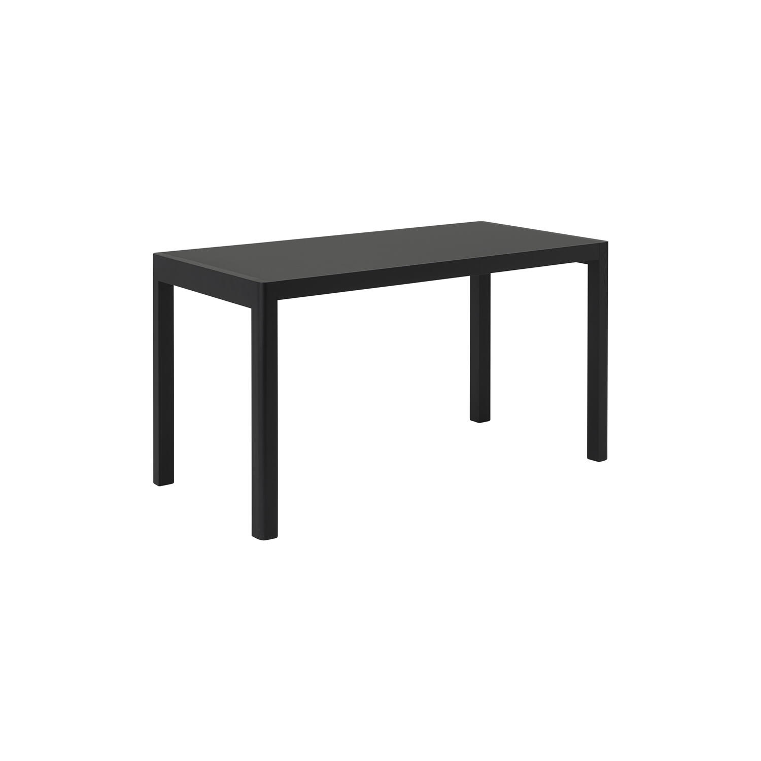 Workshop Table, black linoleum/black