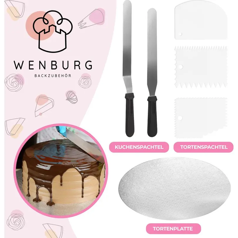 Kuchen/Torten Deko Set Wenburg