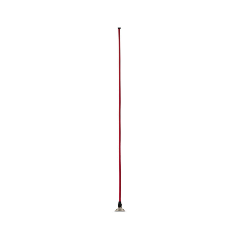 Suspension Neordic Eldar rouge et nickel E27 60 W PAULMANN