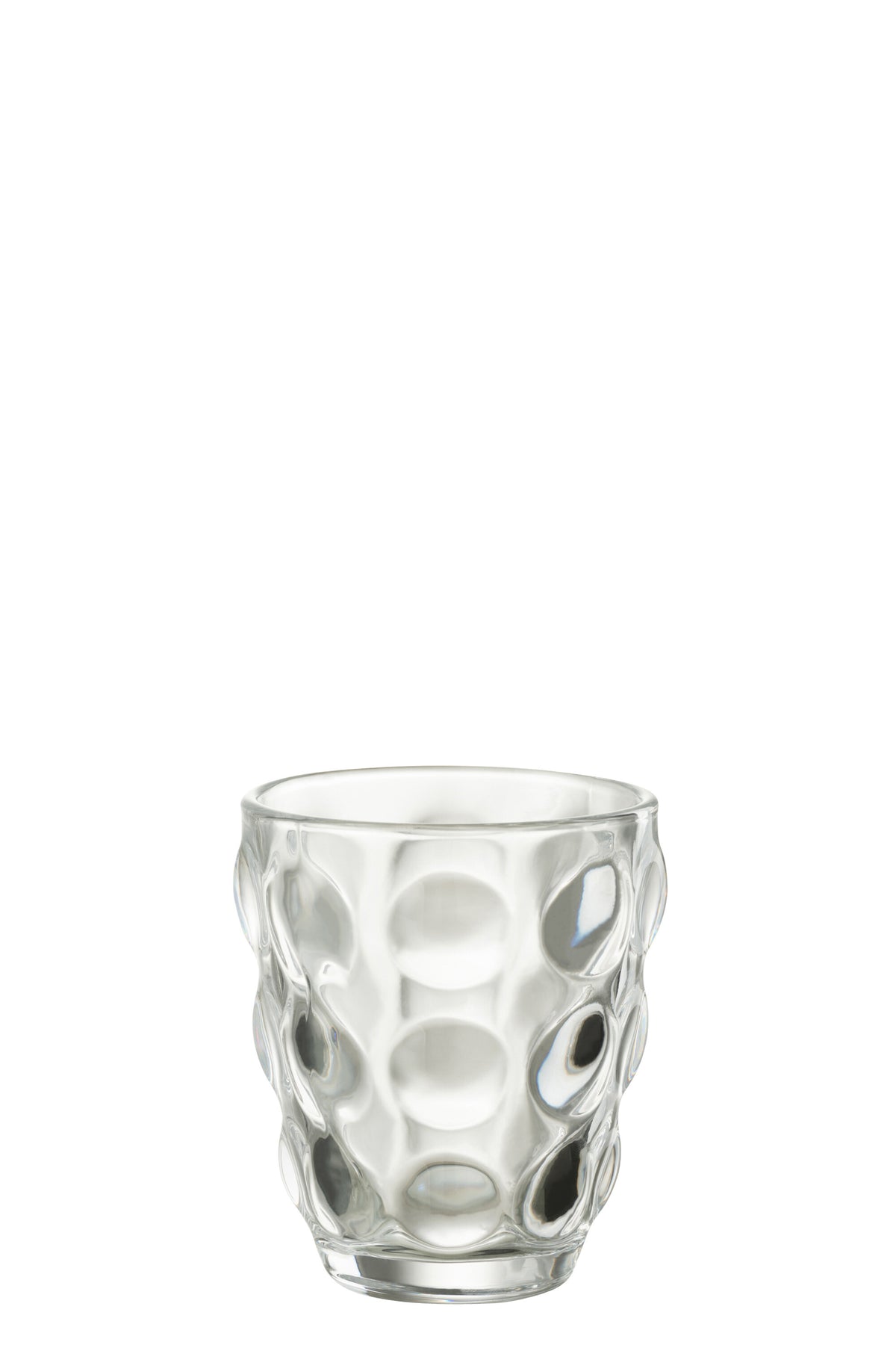 J-Line glas Bubble - glas - transparant - 6 stuks