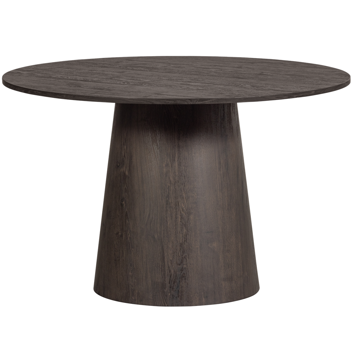 WOOOD eettafel Maan - MDF - Donkerbruin - 75x120x120
