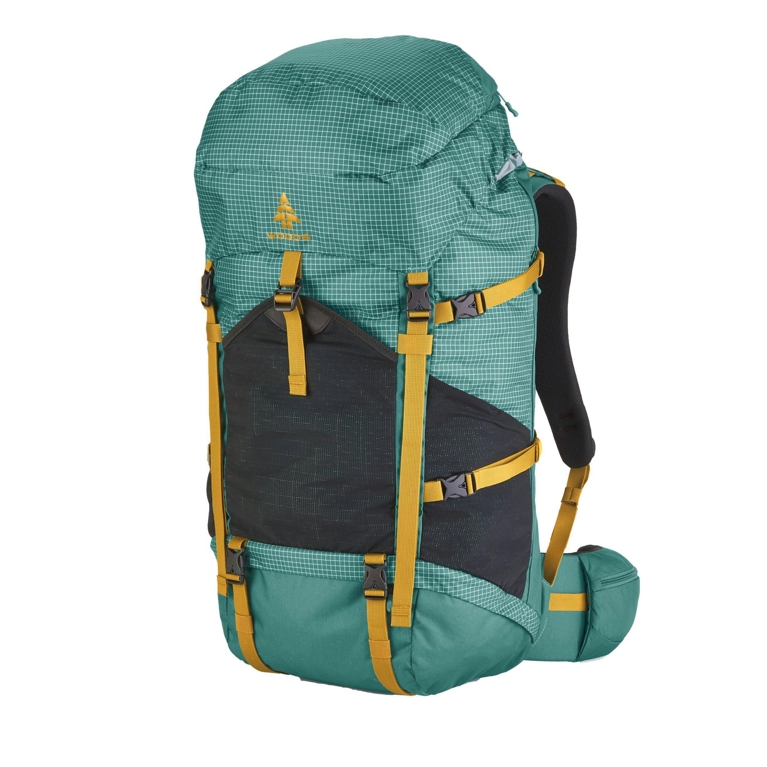 Woods Chilkoot Lightweight Water-Resistant Backpack For Hiking/Camping/Travel, 55-L