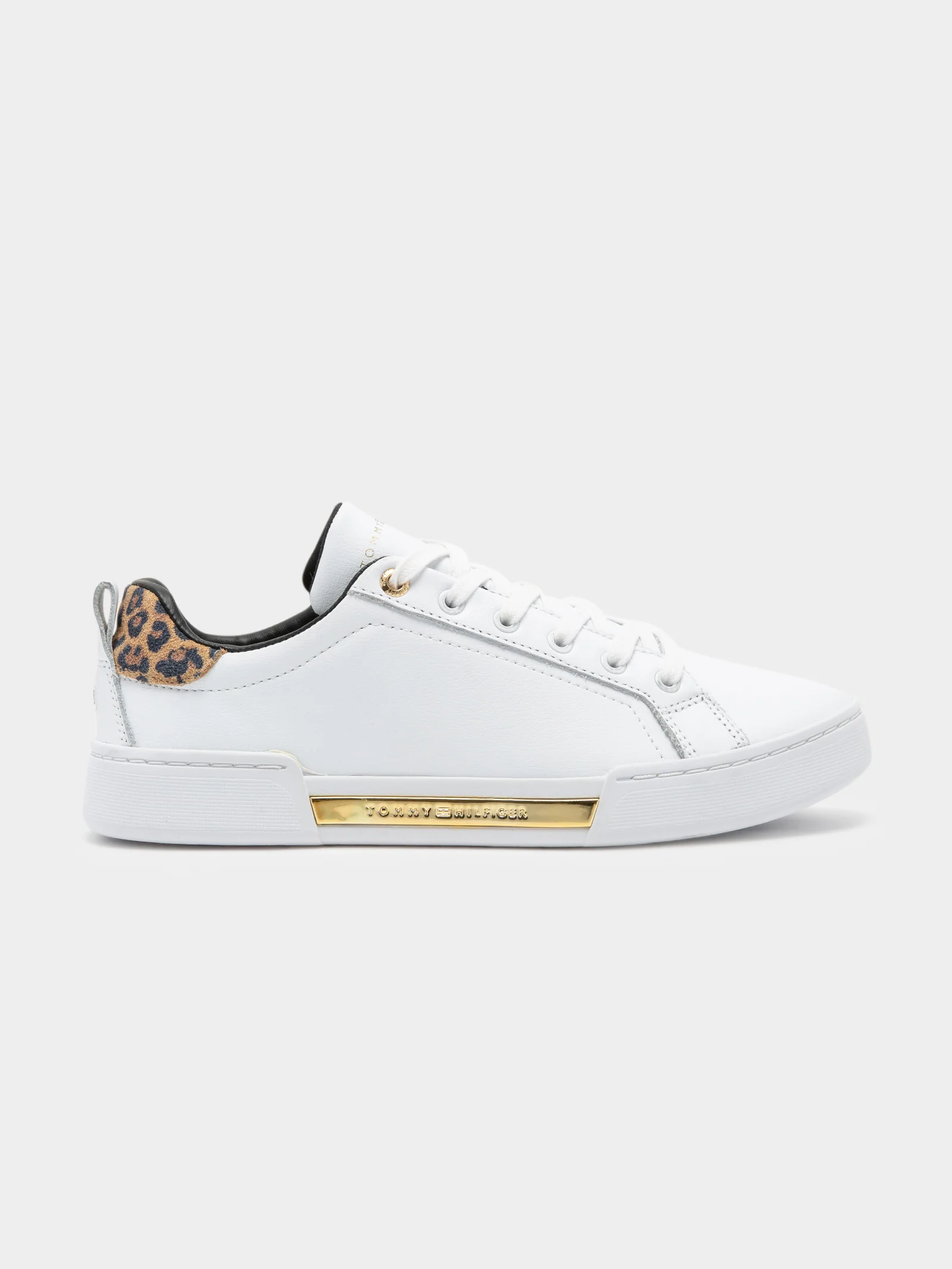 Womens Branded Leopard Print Trainers