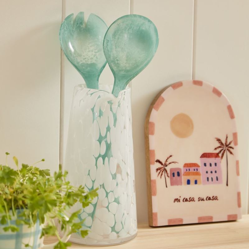 Calypso Mint Resin Salad Server Pack of 2