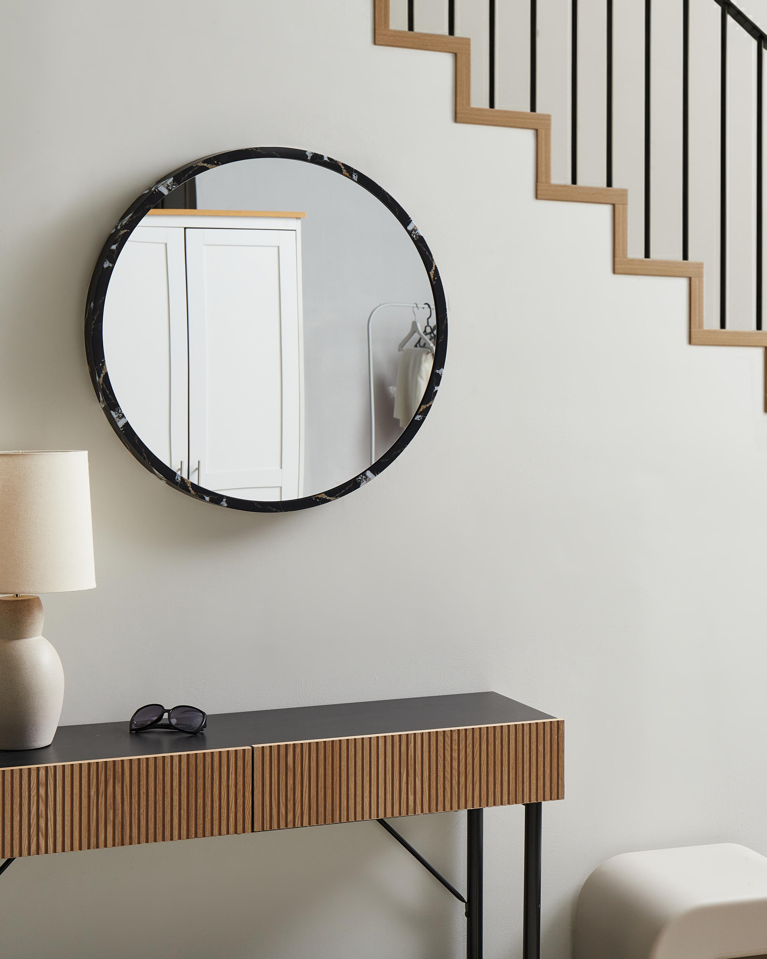 Wall Mirror MARTEL 69 cm 69 cm Black