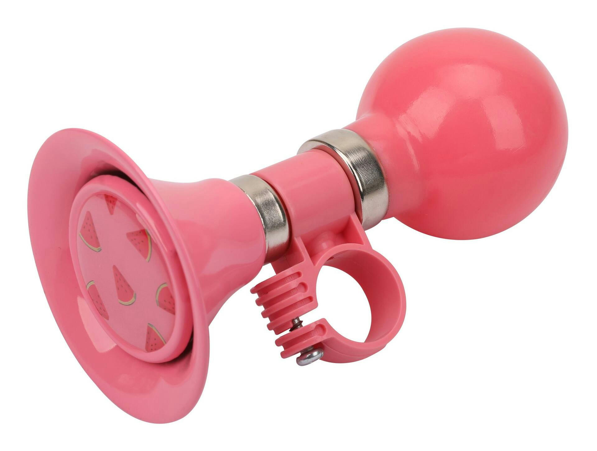 Supercycle Watermelon Kids' Handlebar Bike Bell Horn For Bicycles, Trikes & Scooters, Loud Ring, Pink