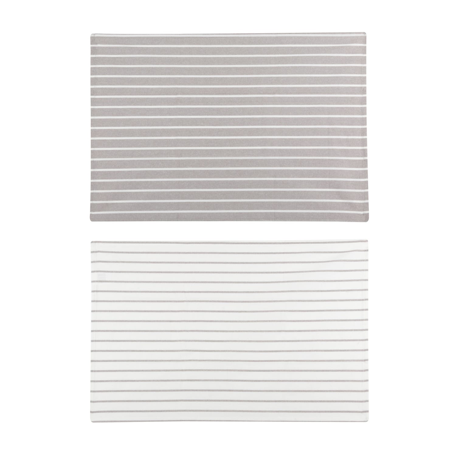 Set 2 strofinacci 50x70 cm cotone tinto filo righe