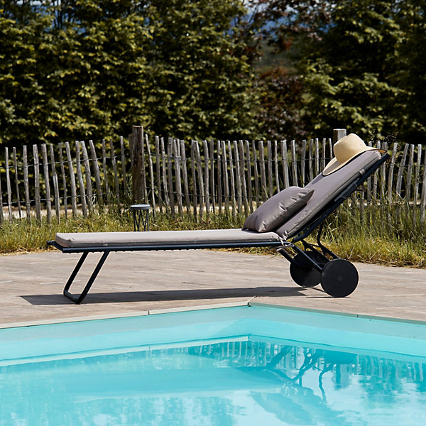 Matelas Bain de soleil extérieur imperméable MINORQUE (60x190 cm - Lin)