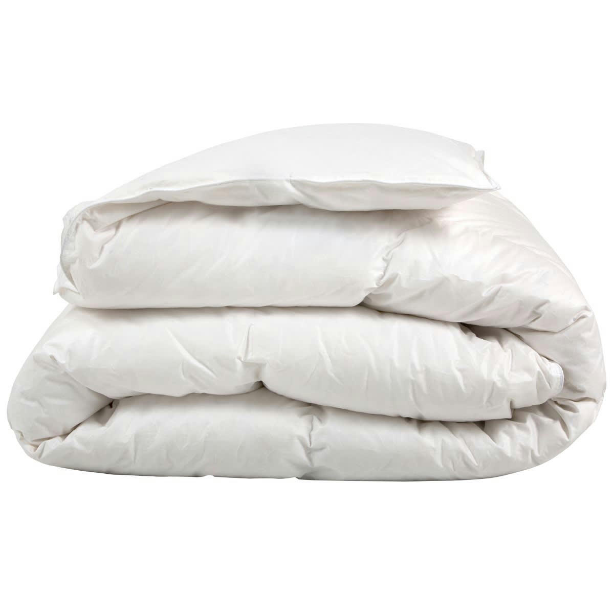 MI-SAISON - Couette naturelle tempérée duvet d’oie et coton bio king size 300x250