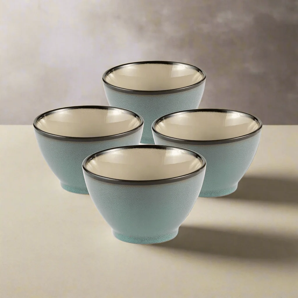 Gourmet Basics Belmont Blue Fruit Bowls, Set of 4