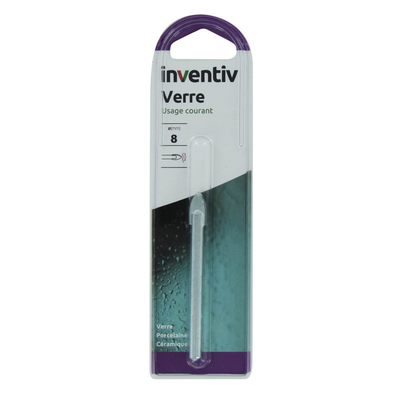 Foret pour verre Ø 8 mm INVENTIV