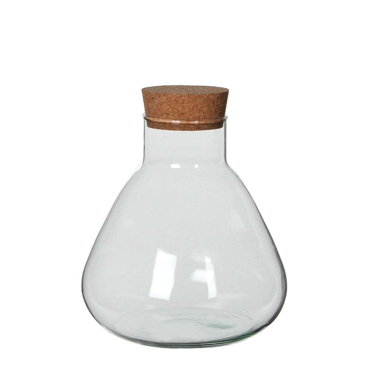 Mica Decorations Emily Voorraadpot - H25 x Ø23 cm - Gerecycled Glas - Transparant