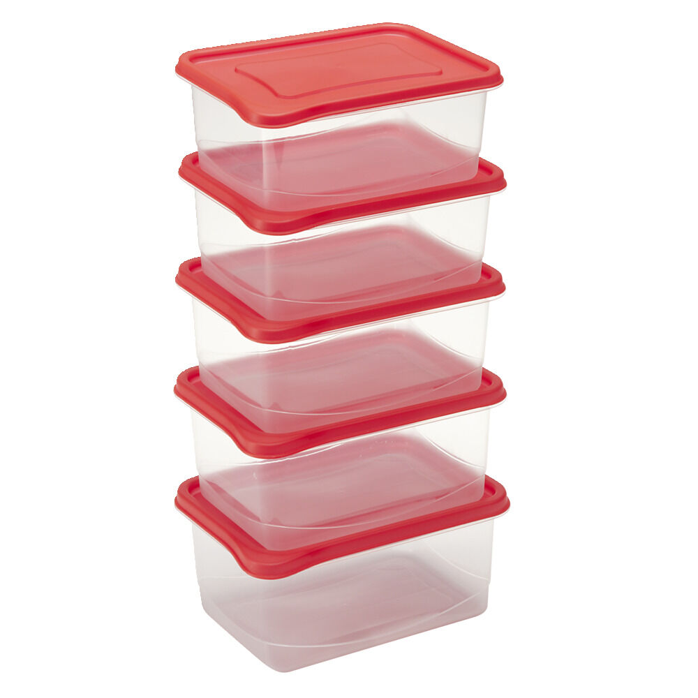 Lot de 5 boÎtes alimentaires 1,2L
