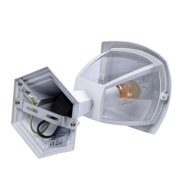 Lampa ogrodowa stojąca biała FOX wys:29 cm 1xE27x60W IP44 Eko-Light