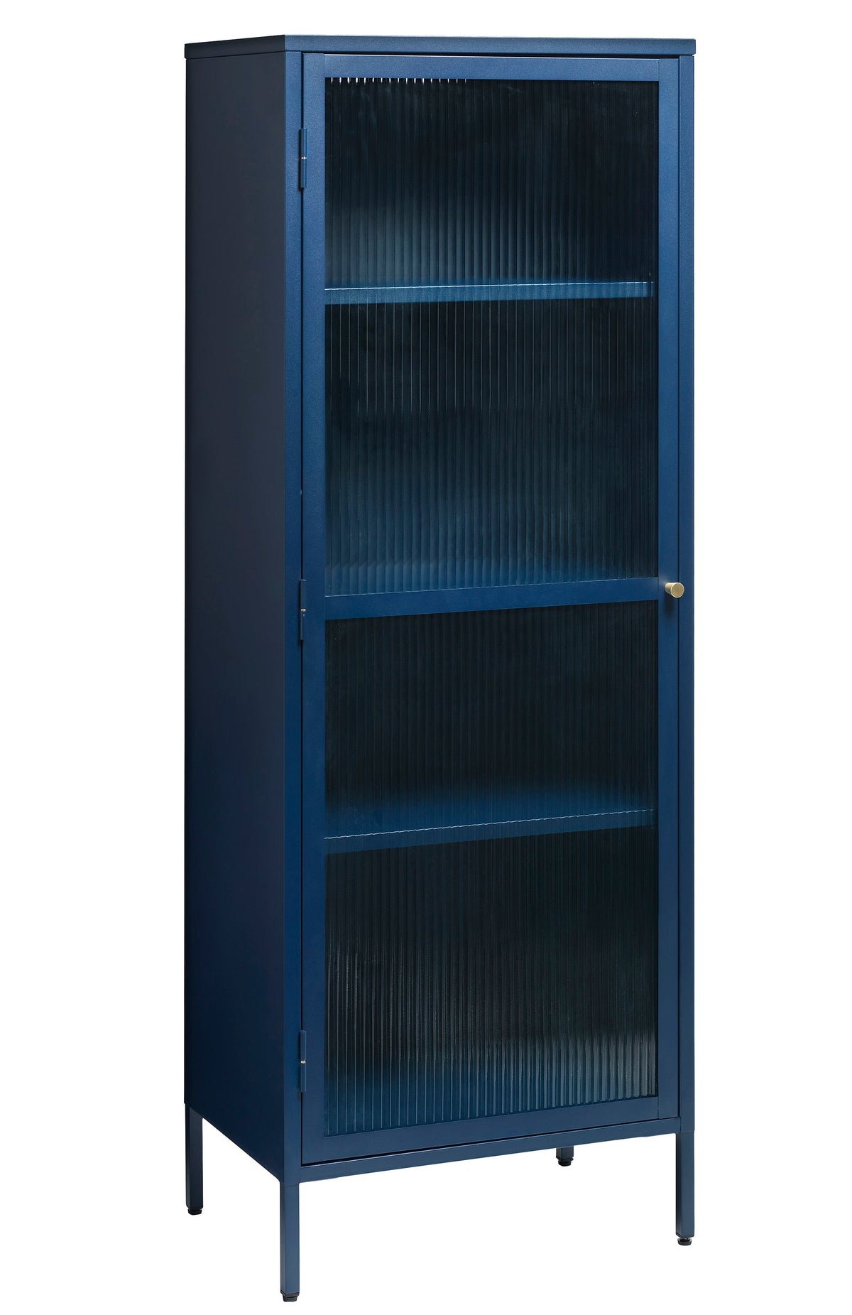 Rebellenclub Vitrinekast Omeo - 160 x 58 cm - Blauw