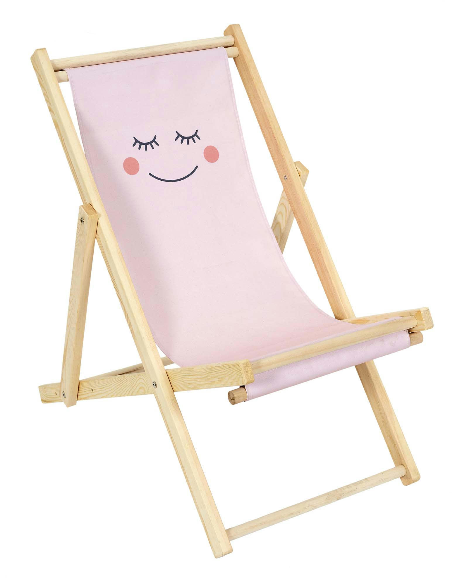 MOON - Chilienne enfant en bois 3 positions réglables rose