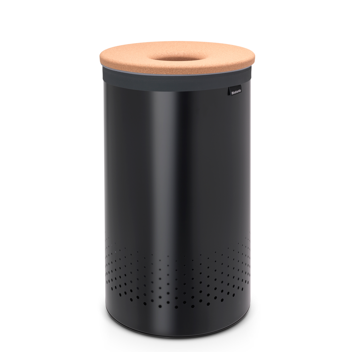 Brabantia Wasbox, 60 liter, kurken deksel - Matt Black