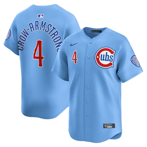 Pete Crow-Armstrong Chicago Cubs Nike Alternate Limited Player Jersey - Light Blue