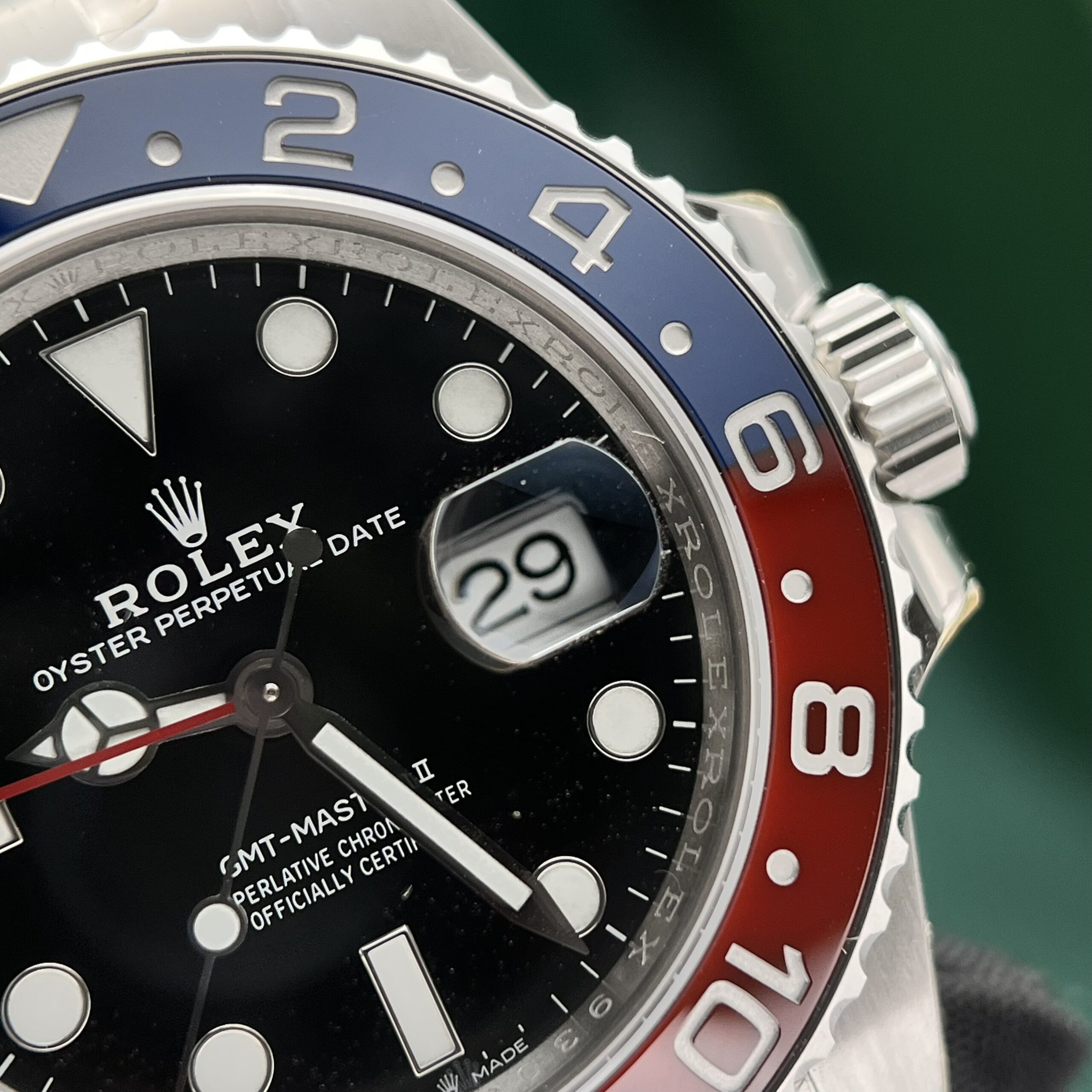 Rolex GMT-Master II 116719BLRO Pepsi 904L Steel Black Dial 40mm Oyster Super Clone