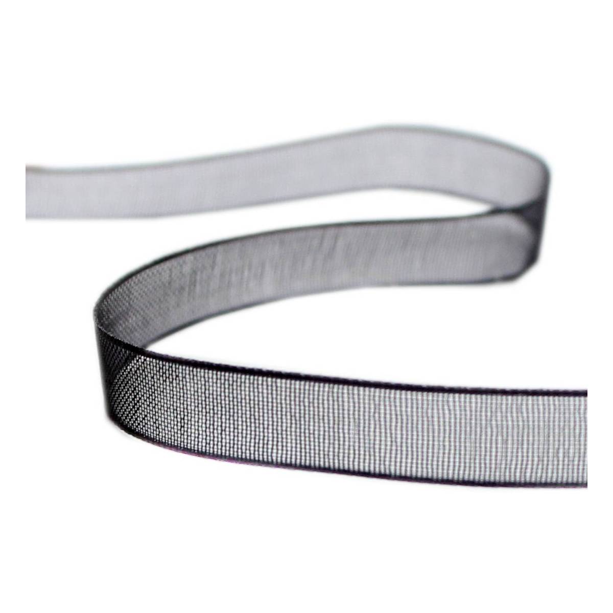 Black Organdie Ribbon 6mm x 8m