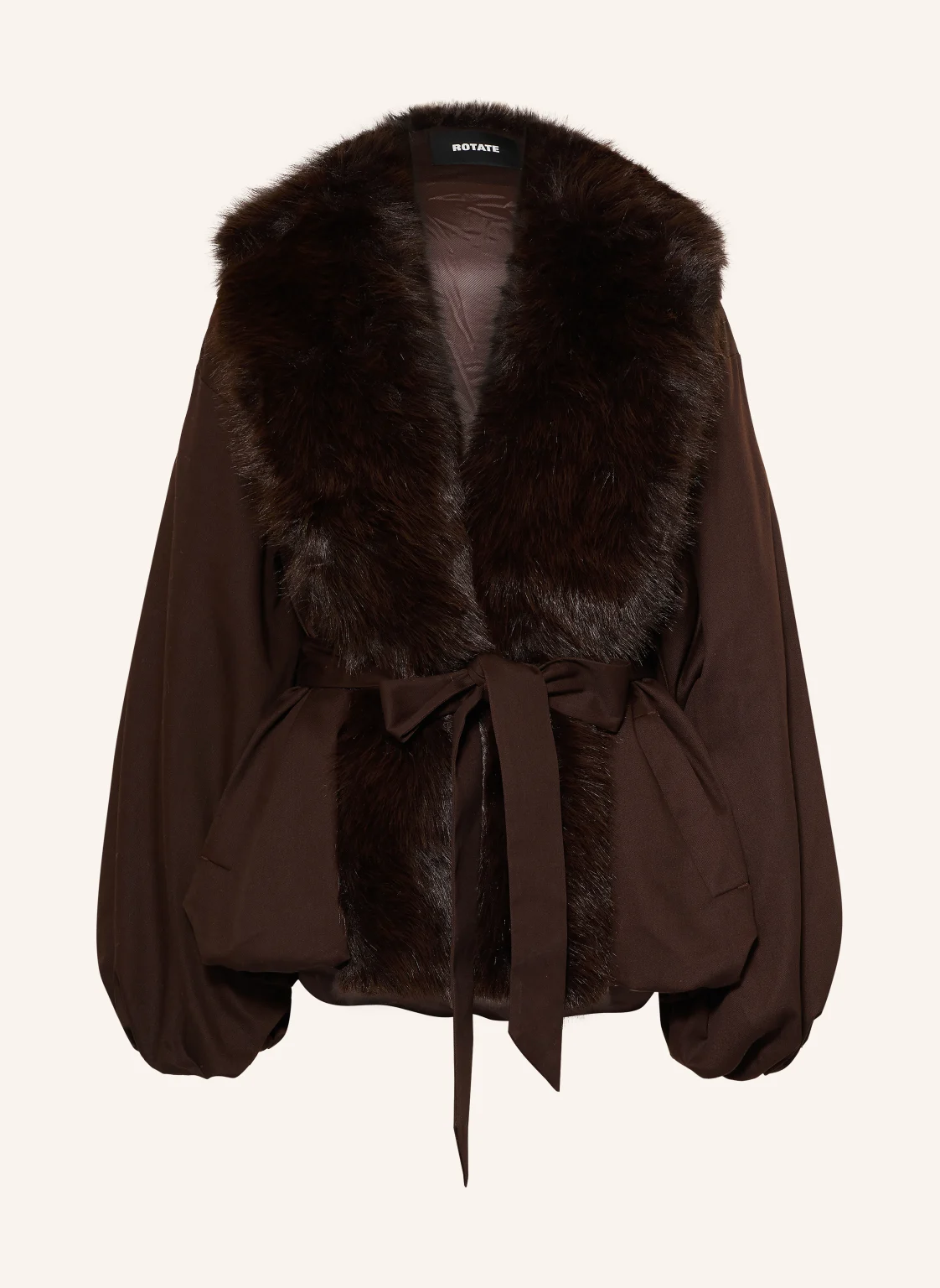 ROTATE Jacke mit Kunstfell