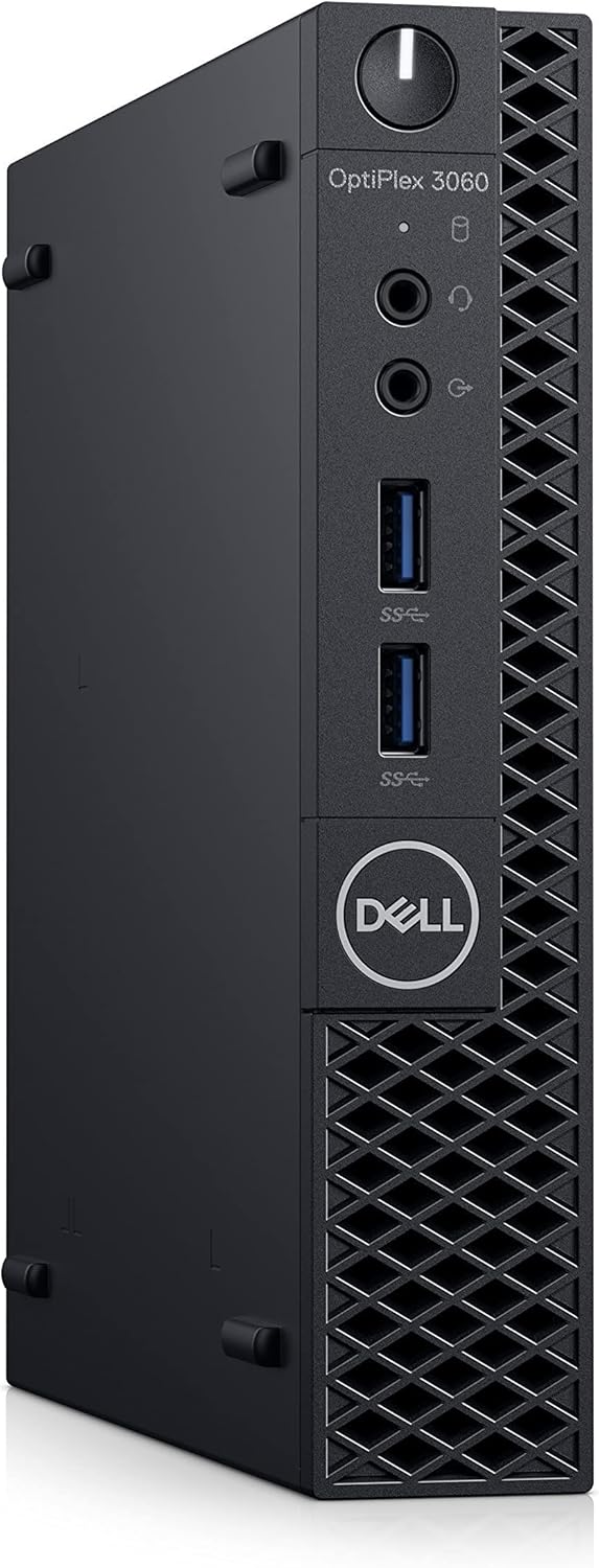 Dell OptiPlex 3060 Micro PC with Intel Core i3-8100T 3.1 GHz, 8GB RAM, 128GB Solid State Drive, Windows 11 Pro (Renewed)