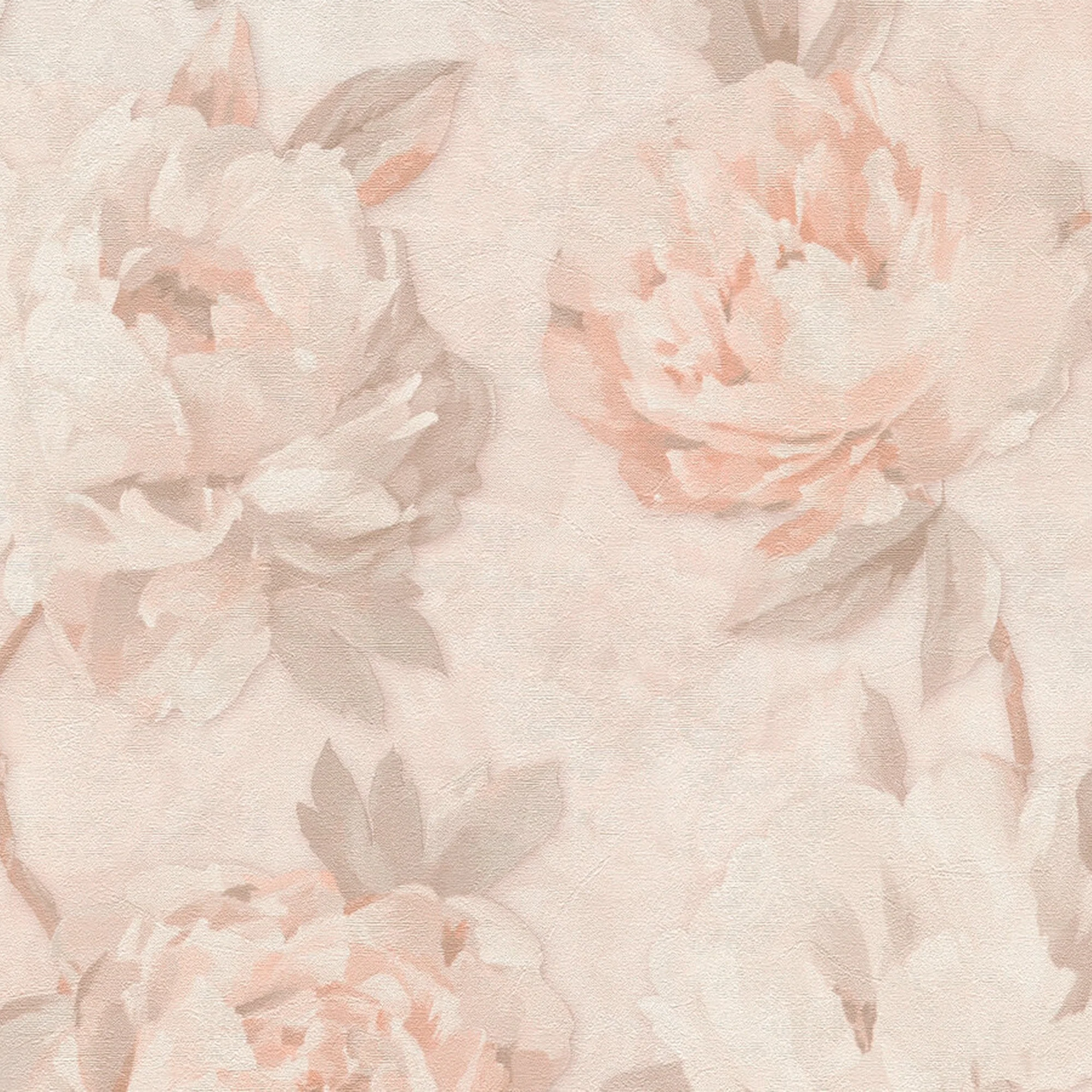 Papier peint intissé ROSINA coloris rose poudré
