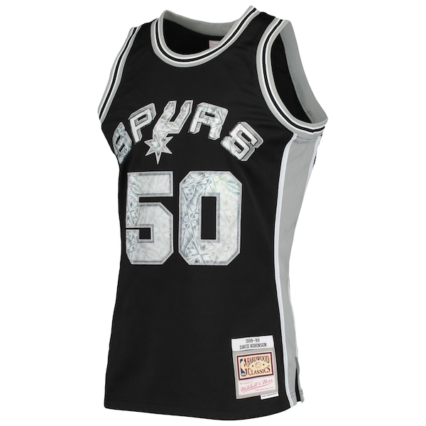 David Robinson San Antonio Spurs 1998/99 Hardwood Classics NBA 75th Anniversary Diamond Swingman Jersey - Black