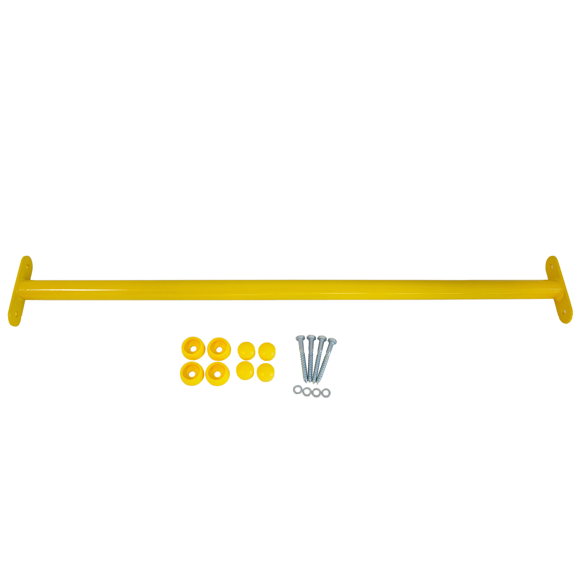 Metalowy drążek na plac zabaw 90 cm żółty