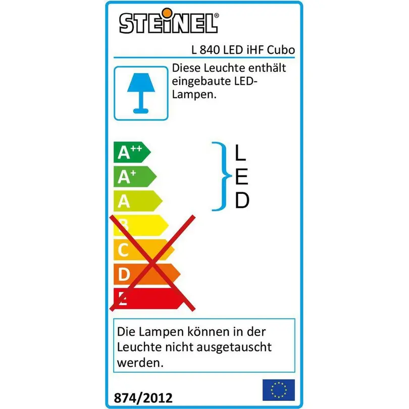 Wand- & Deckenleuchte L 840