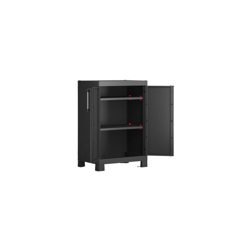 Armoire de rangement Détroit basse noire 97 x 65 x 45 cm KETER
