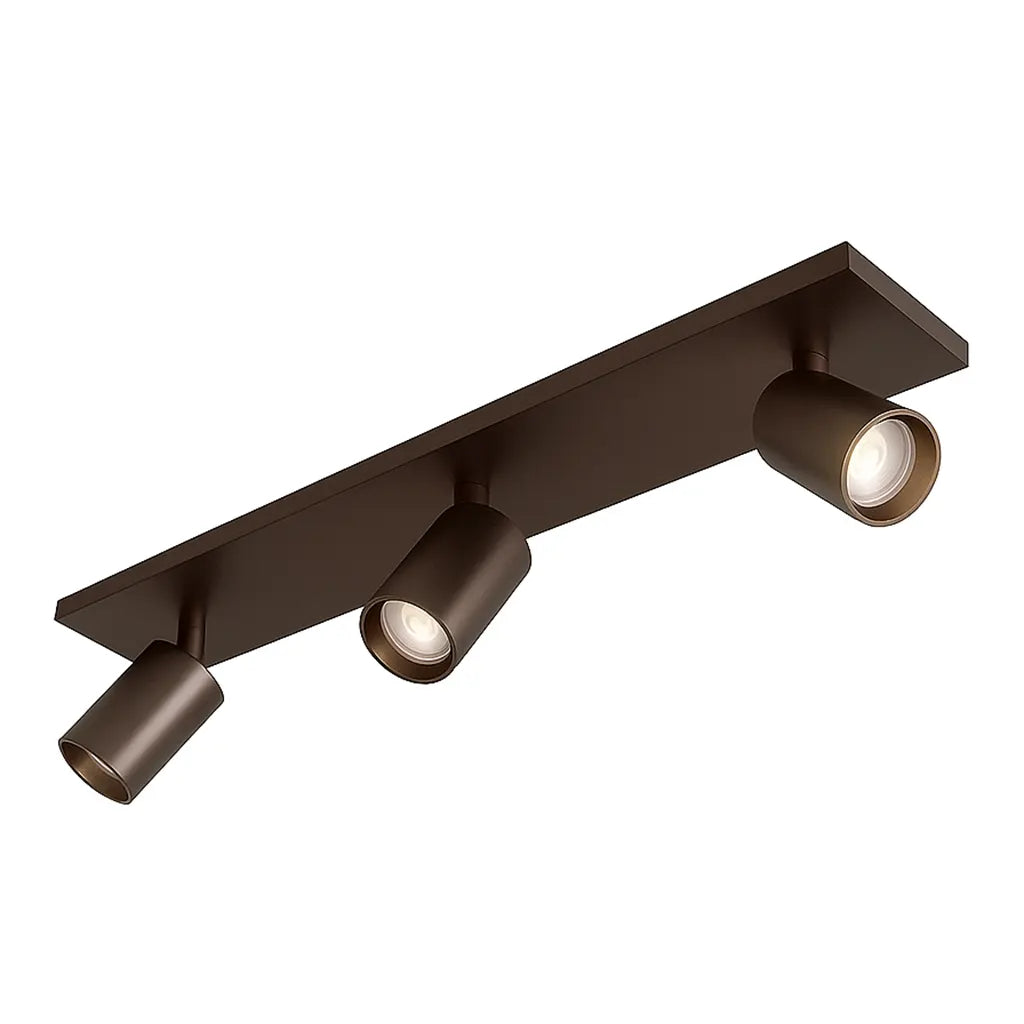 Highlight spot Mila - 3 lichts - 65 x 15  cm - bruin