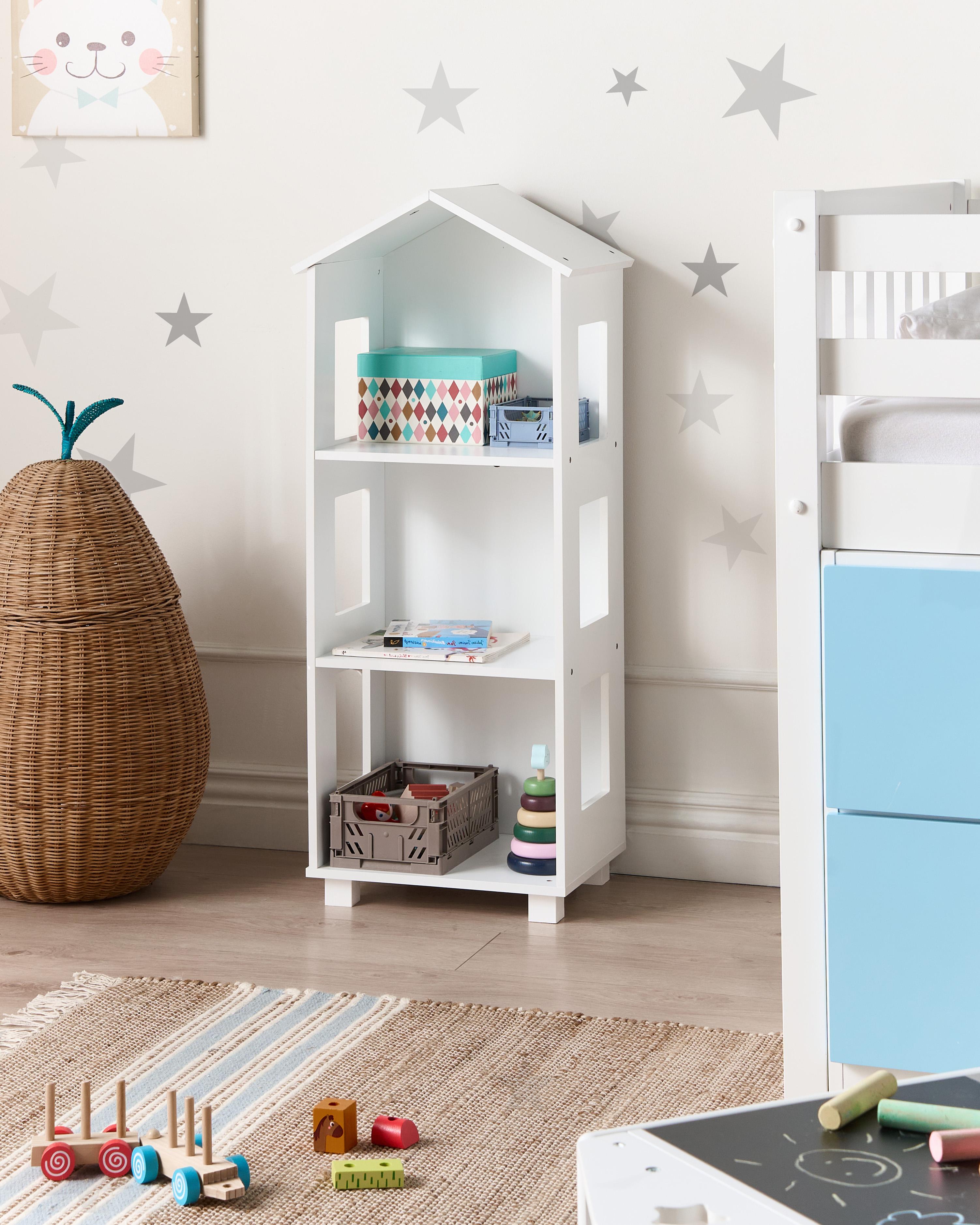 Shelving Unit GLENORIE 100 cm White