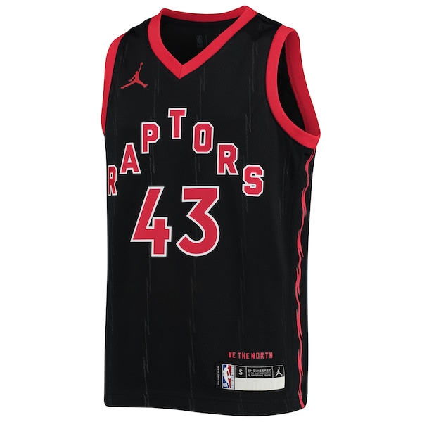 Pascal Siakam Toronto Raptors Jordan Brand Youth 2020/21 Swingman Jersey - Statement Edition - Black