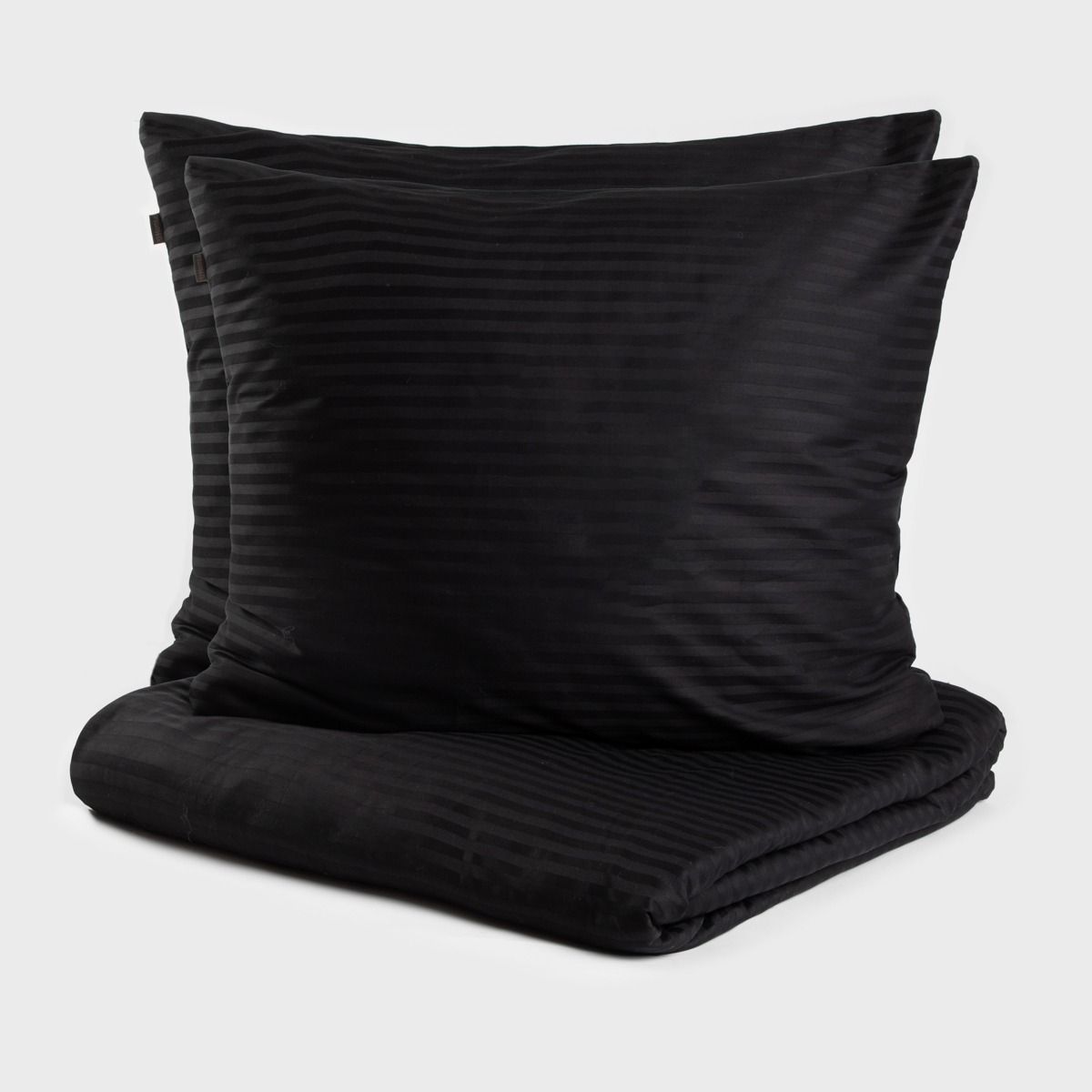 Pościel AGNES satynowa żakardowa czarna 160x200   2*70x80 cm