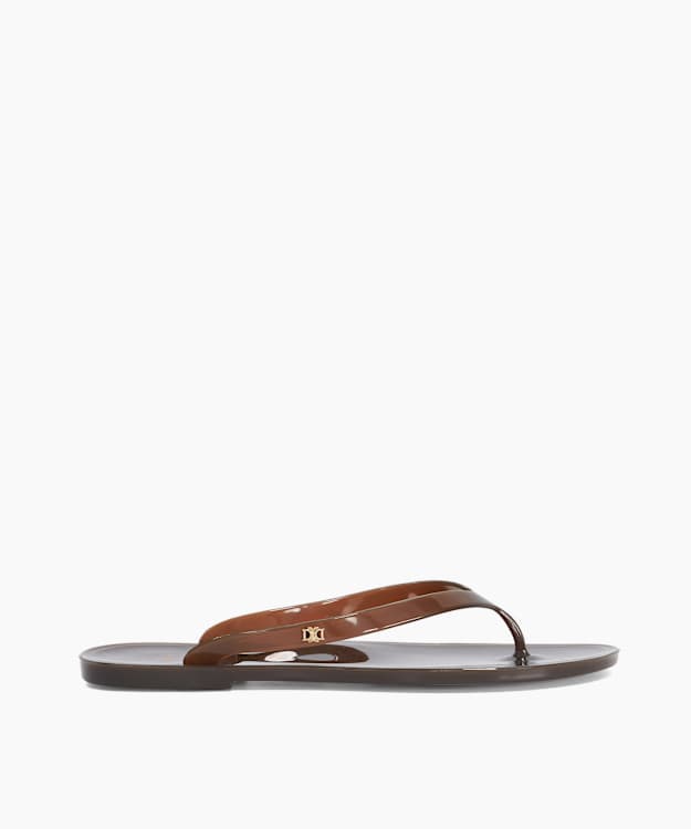 Lemoncello Brown - Jelly Toe Post Sandals