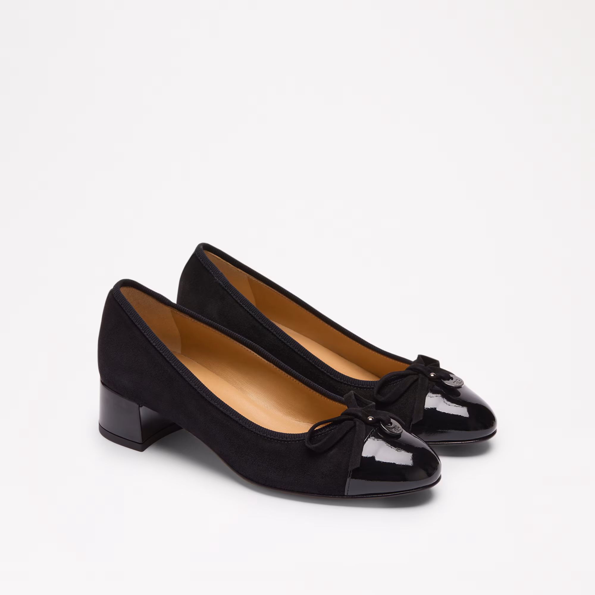 Charming MidBlock Heel Ballet Pump