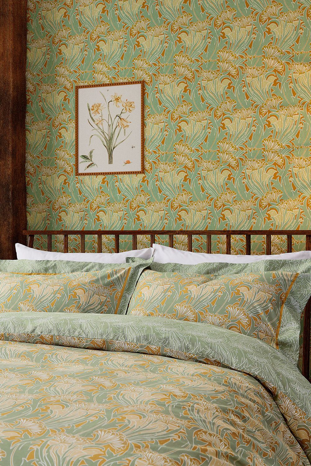 Morris & Co Laceflower' Cotton Duvet Cover Set
