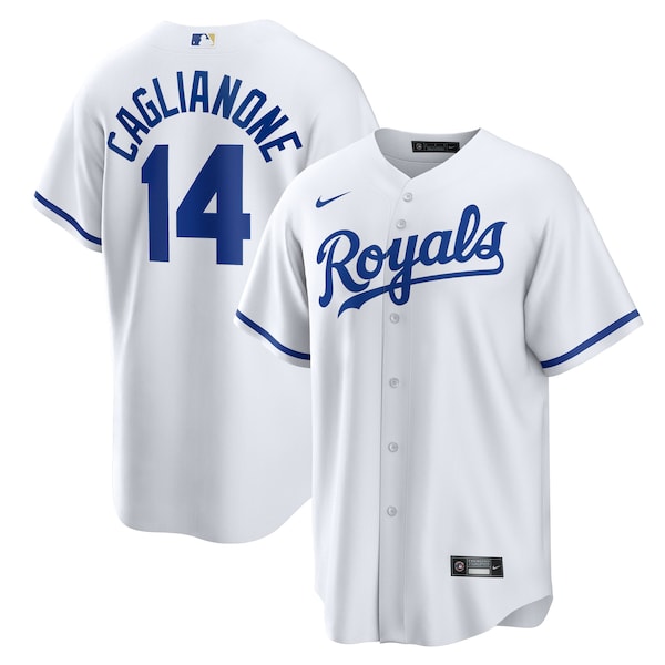 Jac Caglianone Kansas City Royals Nike Home Replica Jersey - White/Royal