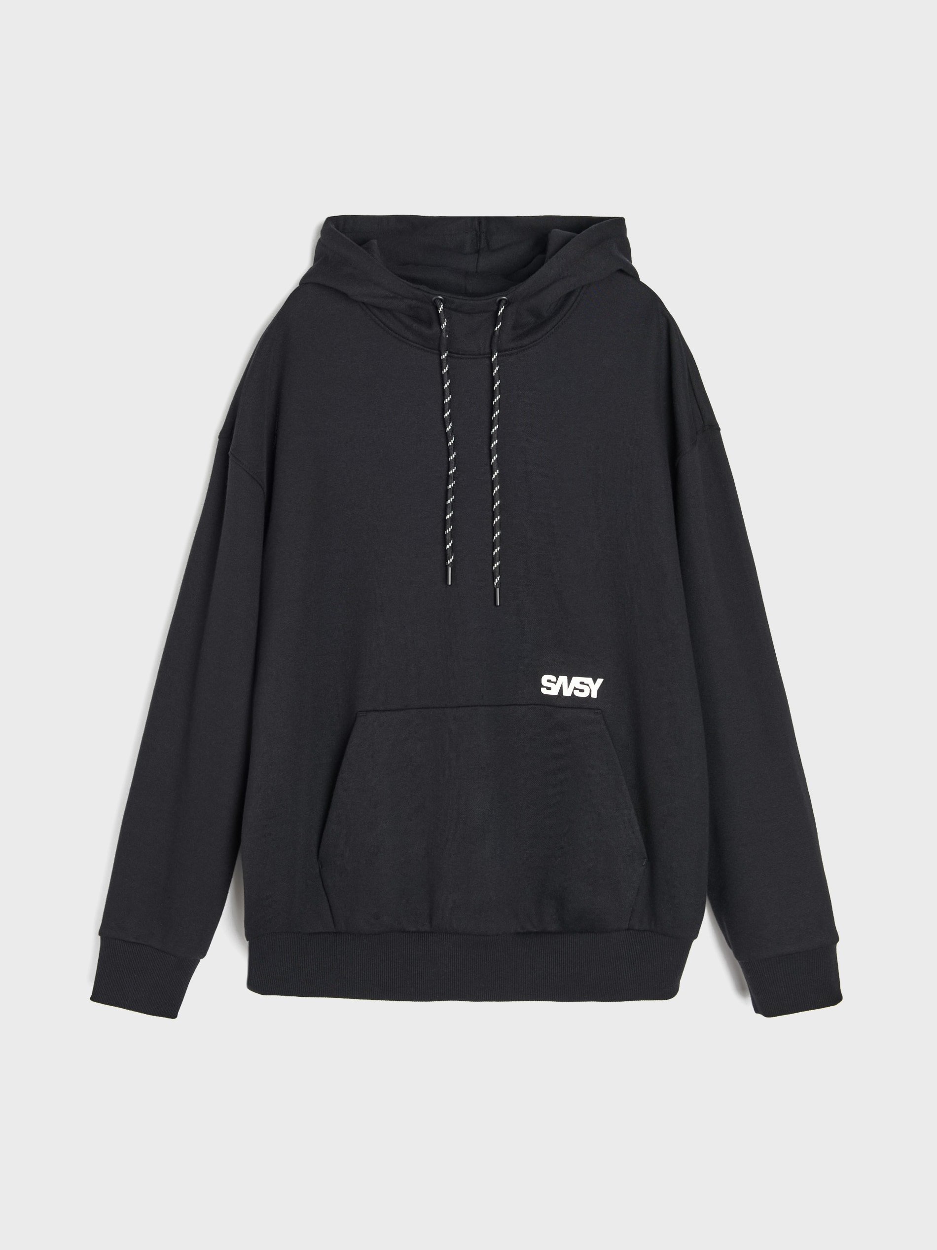 Bluza hoodie z wysokim kołnierzem