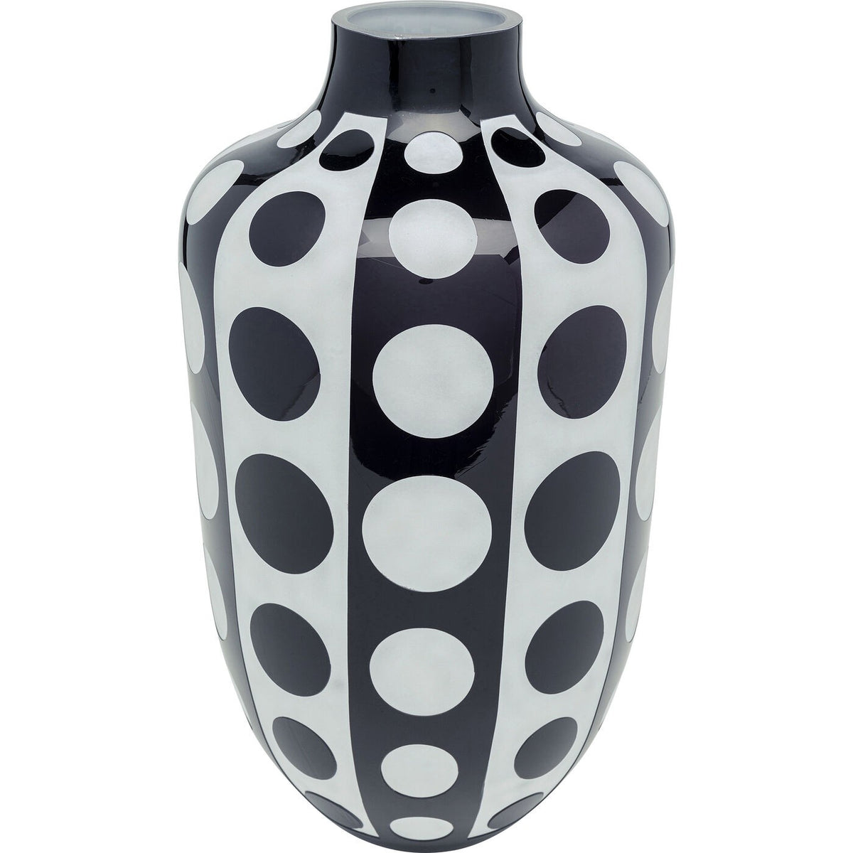 Kare Design Vaas Brillar zwart en wit 45cm