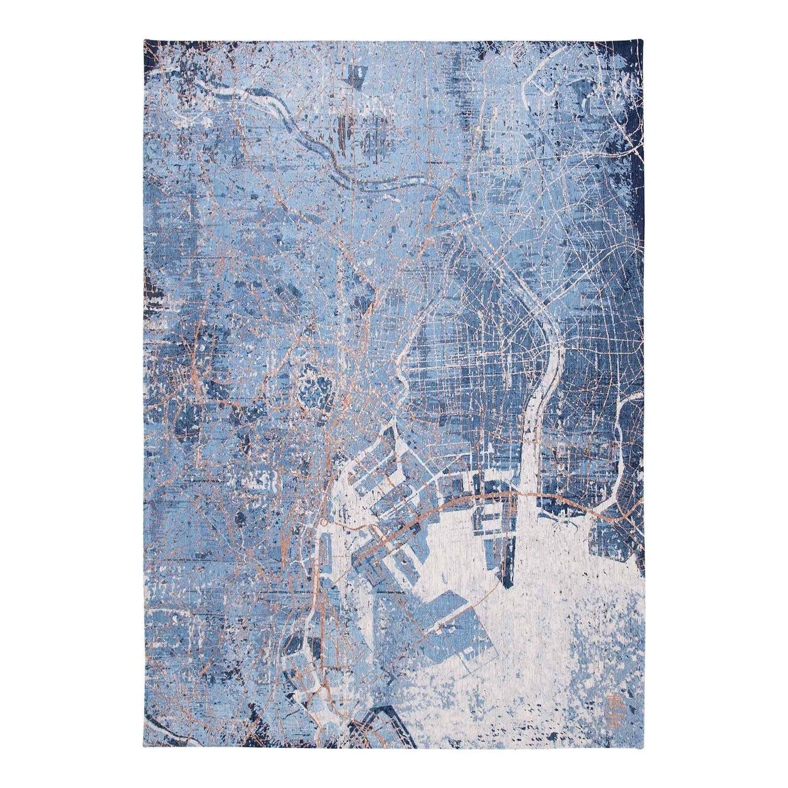 Louis De Poortere vloerkleed Conductive Blue - blauw - 140x200cm